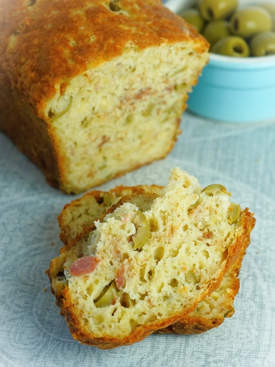 Ham, Olive & Cheese Quick Bread