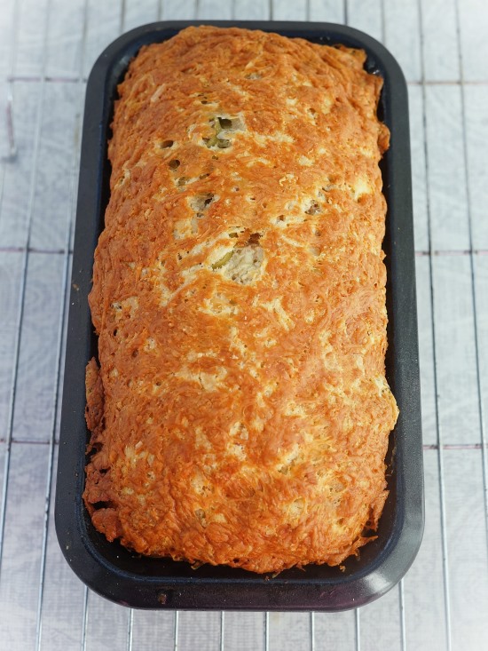 Ham, Olive & Cheese Quick Bread