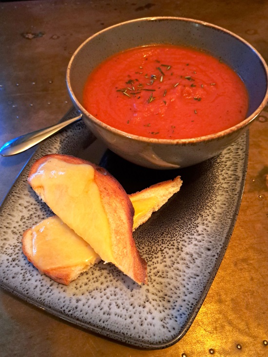 Tomato and Basil Soup, Cheese and Toast at The Jervis Arms