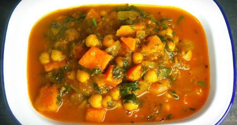 Spicy Sweet Potato and Chickpea Stew