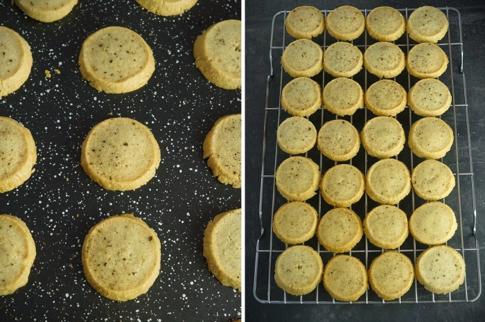 baked and cooling Stilton Shortbread Biscuits