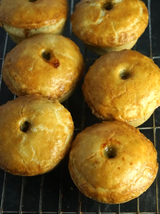 cooling Christmas Sausage Pies