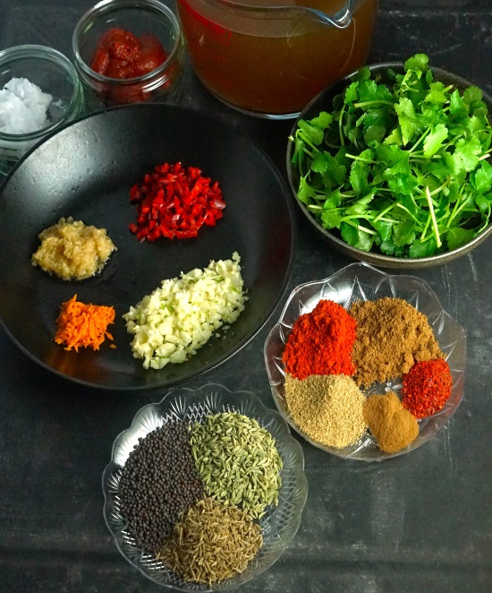 flavourings for Spicy Sweet Potato and Chickpea Stew