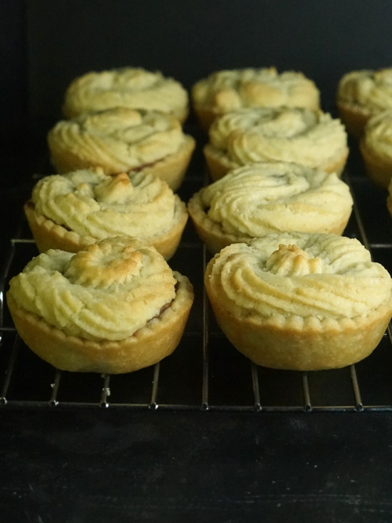 just baked Viennese Whirl Mince Pies