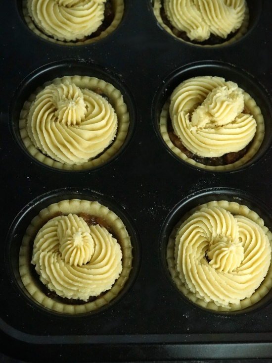 Viennese Whirl Mince Pies ready to bake