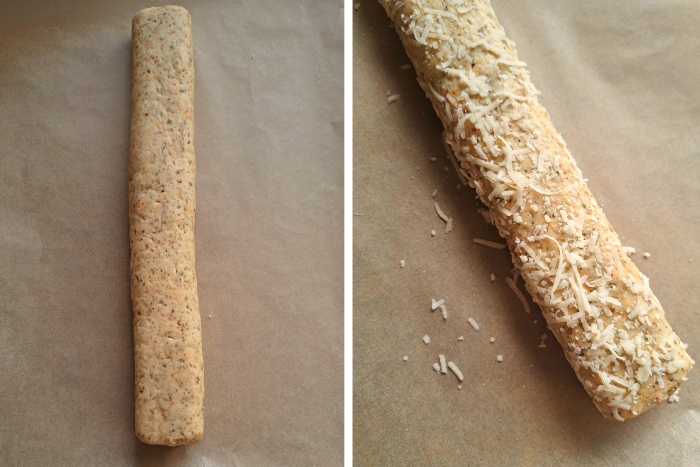 shaping dough for Savoury Biscotti