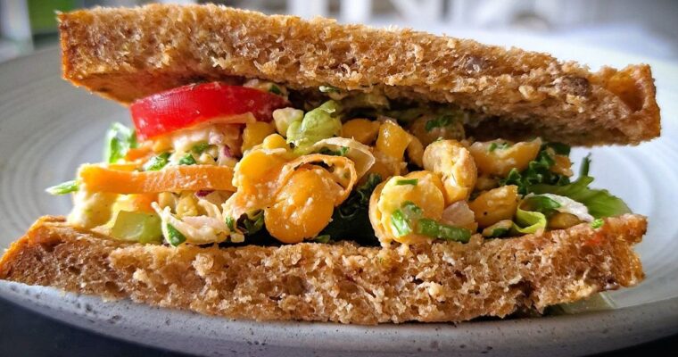 Chickpea Feta Salad Sandwich