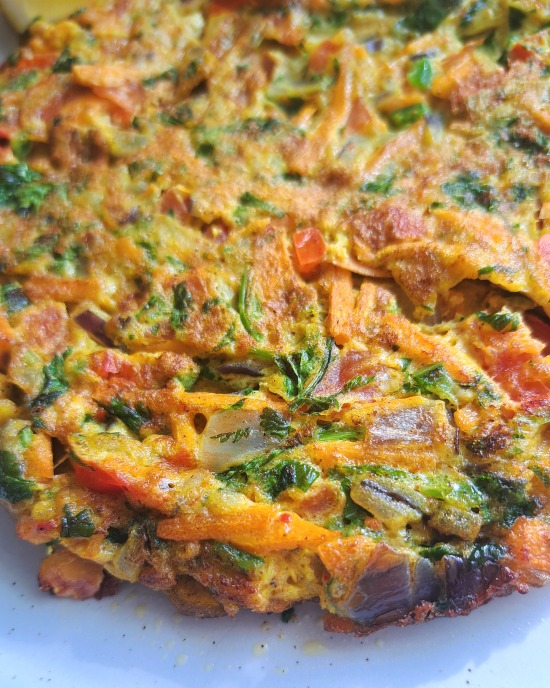 Vegetable Masala Omelette