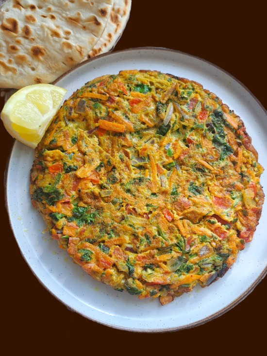 Vegetable Masala Omelette