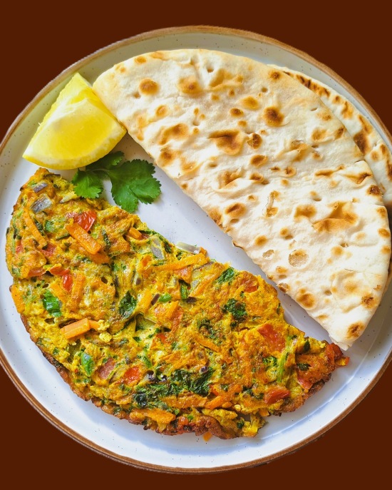 Vegetable Masala Omelette