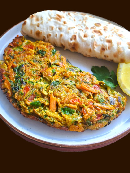 Vegetable Masala Omelette