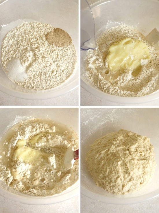 making the dough for Crusty Potato Bread