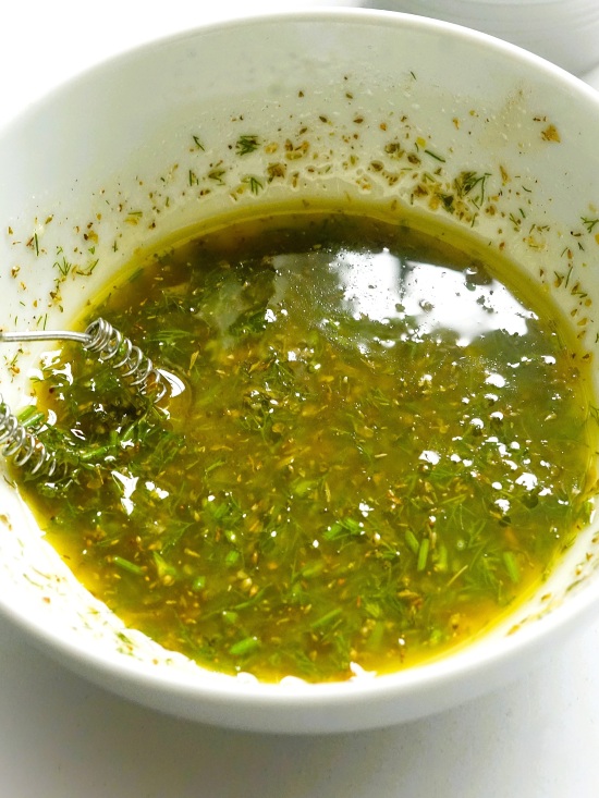 dressing for Mediterranean Chickpea Salad