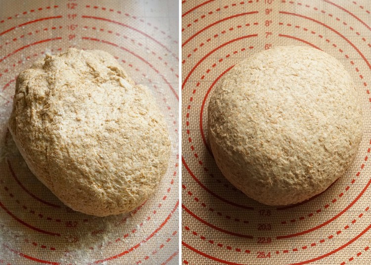 kneaded dough for Simple Wholemeal Bread