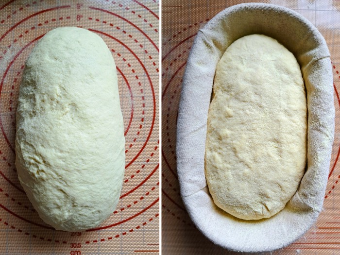shaped dough for Sicilian Semolina Bread