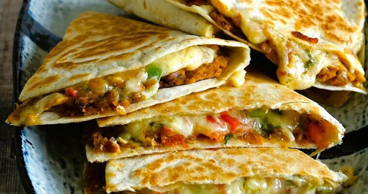 Refried Bean Quesadillas