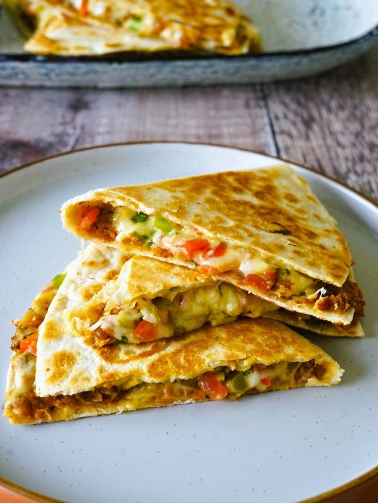 Refried Bean Quesadillas