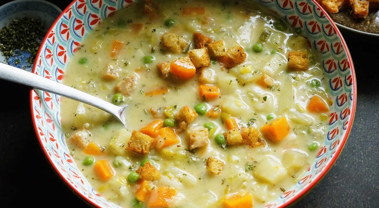 Cream of Vegetable Soup with Croutons | Moorlands Eater