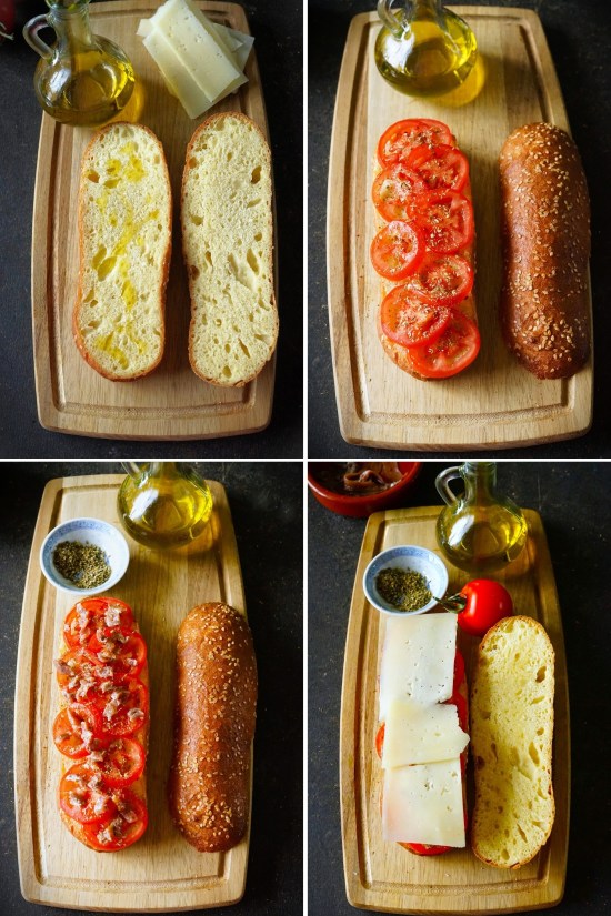 making Pane Cunzato (Sicilian 'seasoned bread')