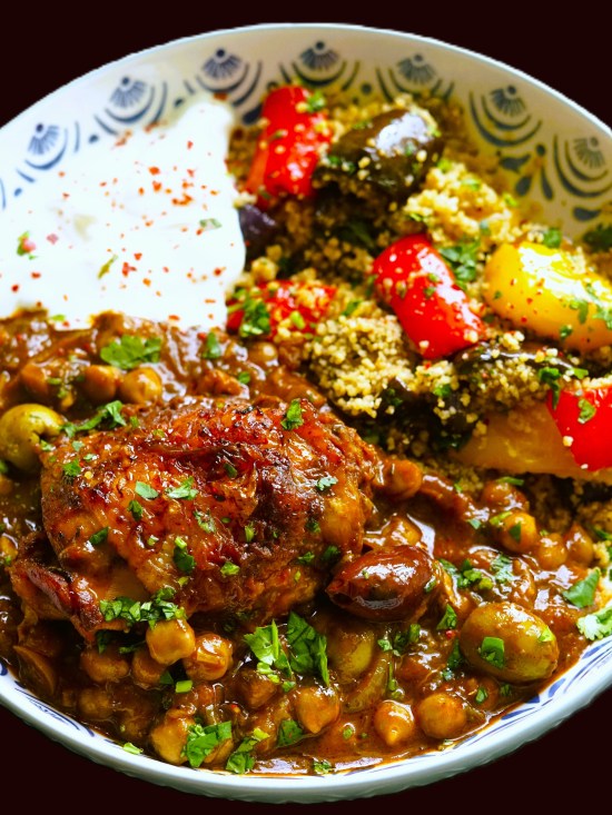 Chicken with Olives, Lemon and Chickpeas