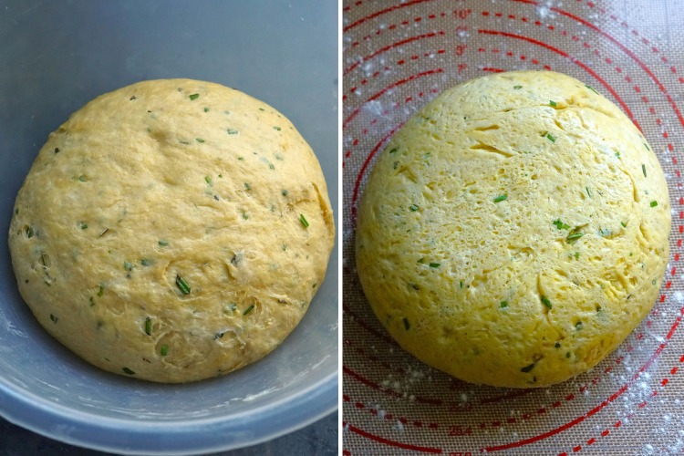 fermented dough for Braided Plaited Herb Bread