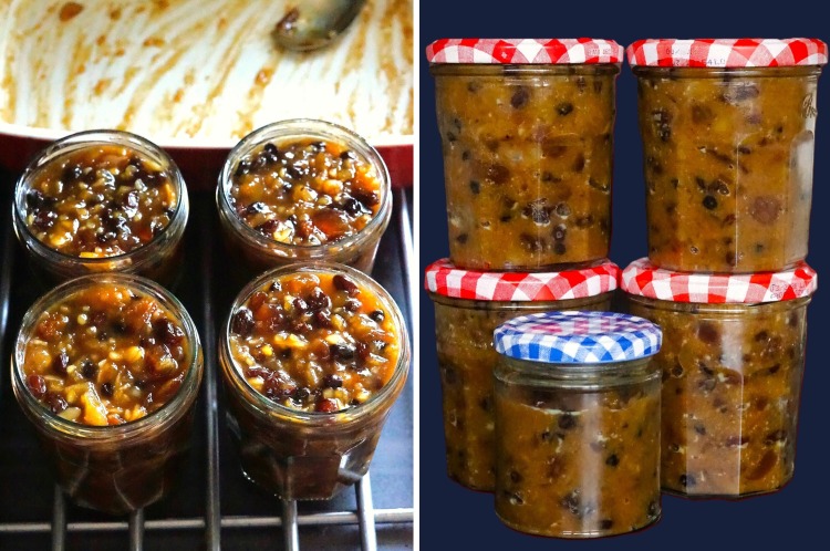 jars of homemade Ginger Christmas Mincemeat