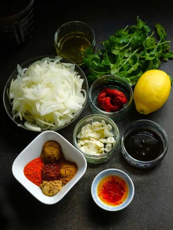 flavouring ingredients for Chicken with Olives, Lemon and Chickpeas