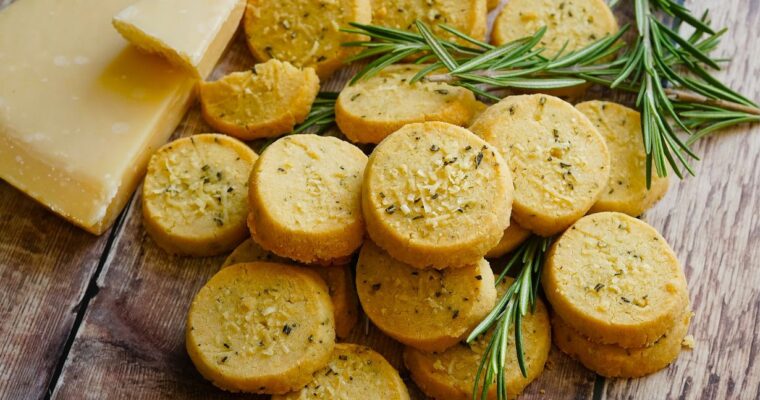 Parmesan and Rosemary Shortbreads