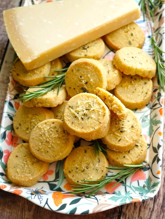 Parmesan and Rosemary Shortbreads