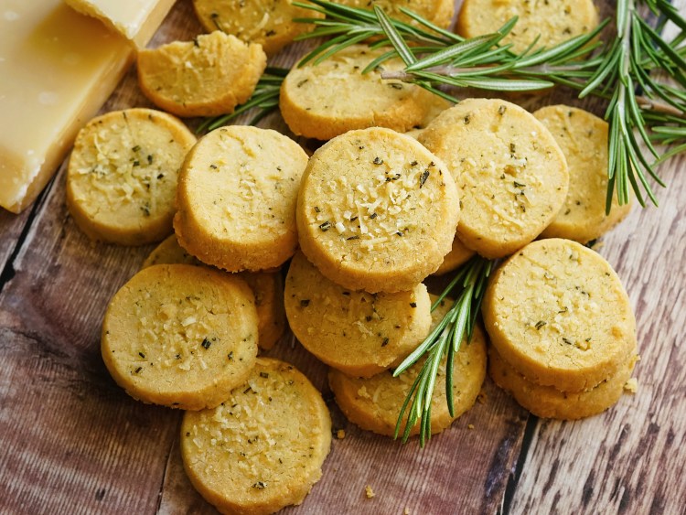 Parmesan and Rosemary Shortbreads