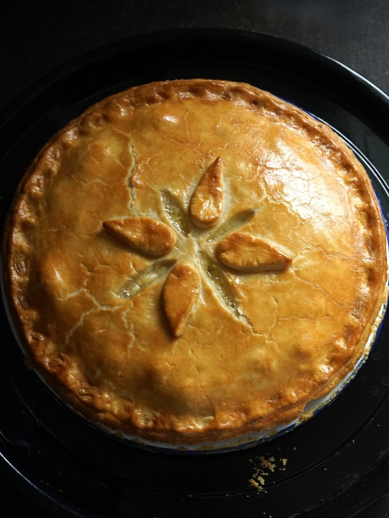 Potato, Cheese and Onion Plate Pie