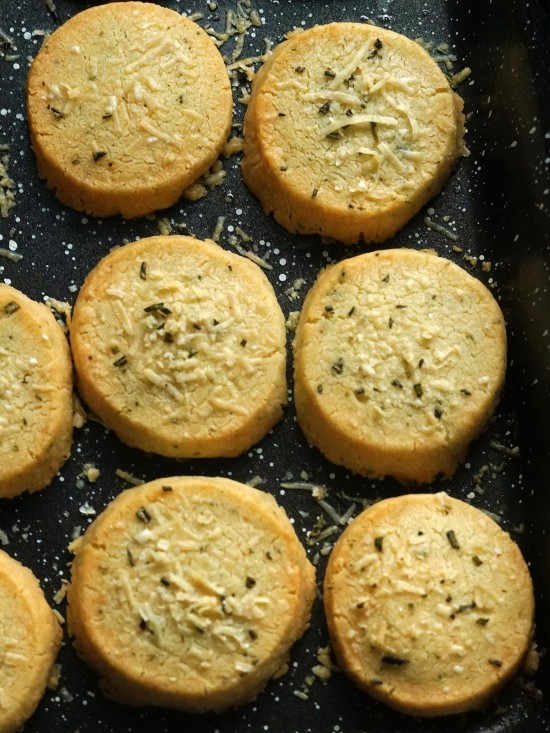 Parmesan and Rosemary Shortbreads