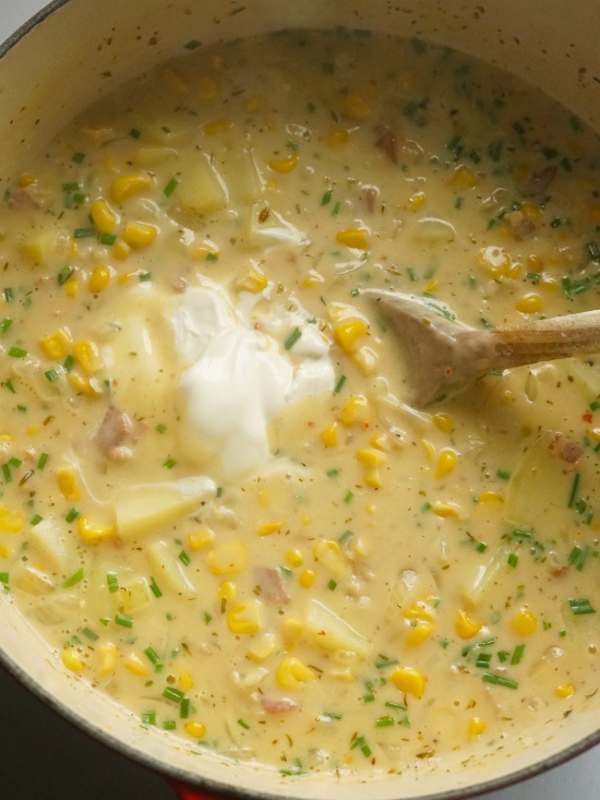 Sweetcorn and Bacon Chowder