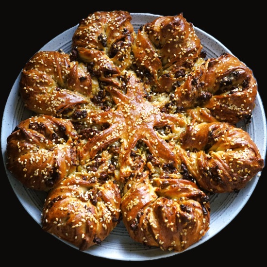 Sausage Star Bread with Onions and Cheese