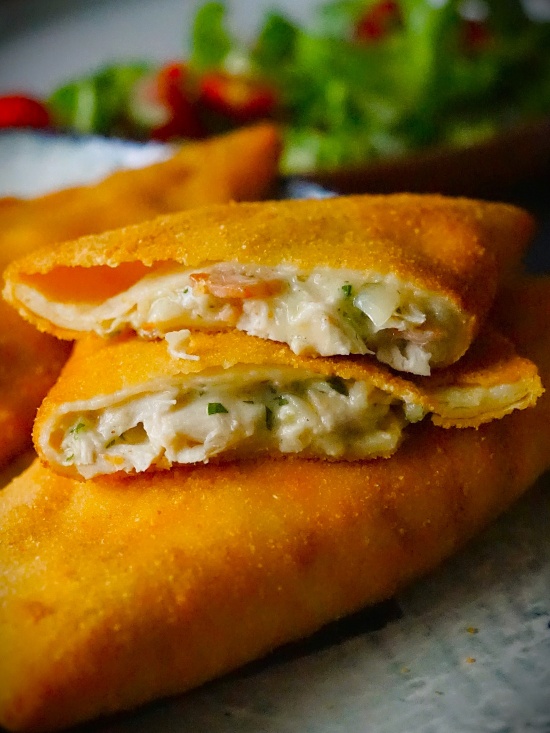 homemade Chicken and Bacon Crispy Pancakes