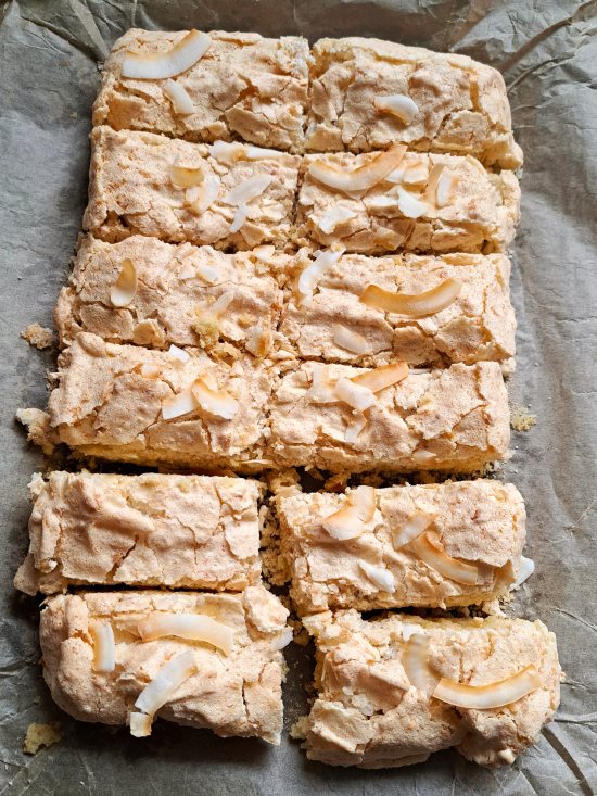 Coconut Meringue Slices