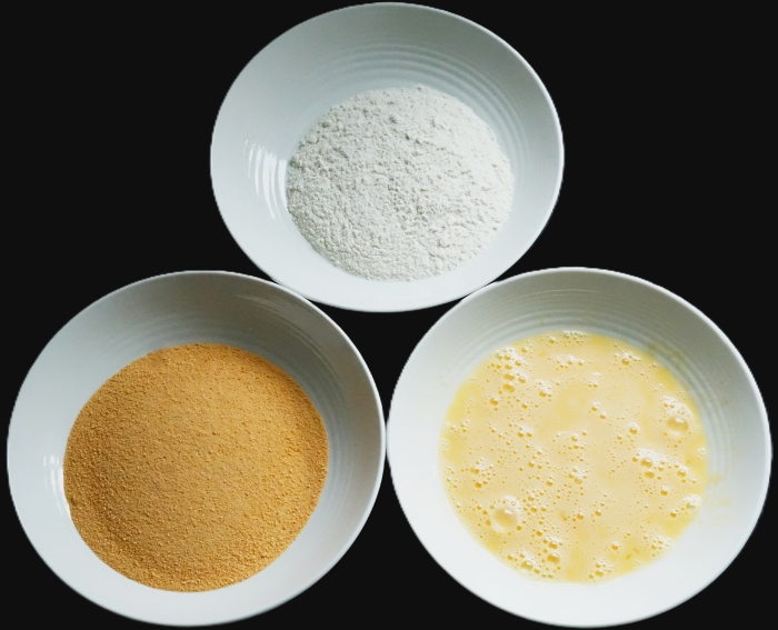 coating ingredients for homemade Crispy Pancakes