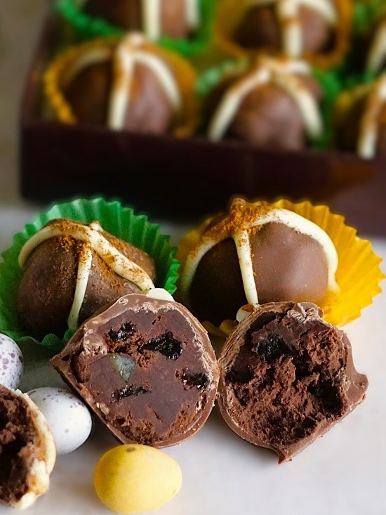 Hot Cross Bun Truffles