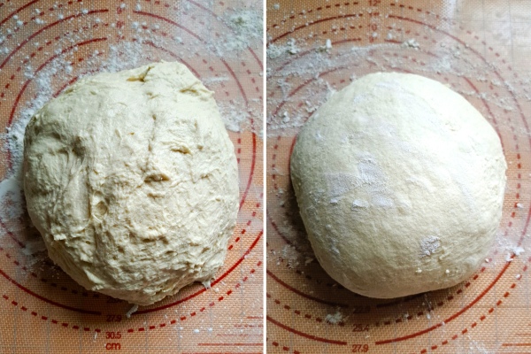 shaping dough for Rustic Bread Rolls