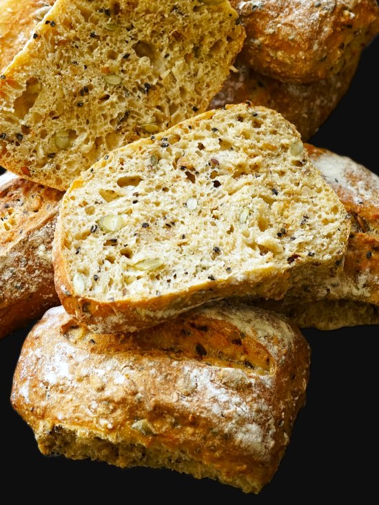 Seeded Rustic Bread Rolls
