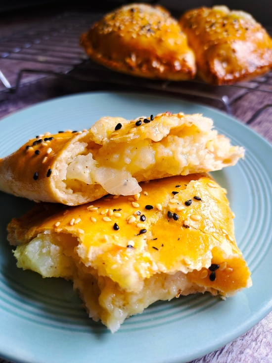Potato, Cheese & Onion Pasties Potato, Cheese & Onion Pasties