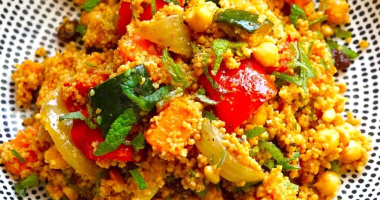 Spiced Couscous Salad with Roasted Vegetables