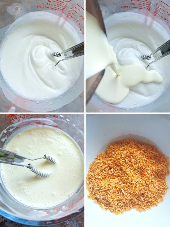 making Toasted Coconut Ice Cream
