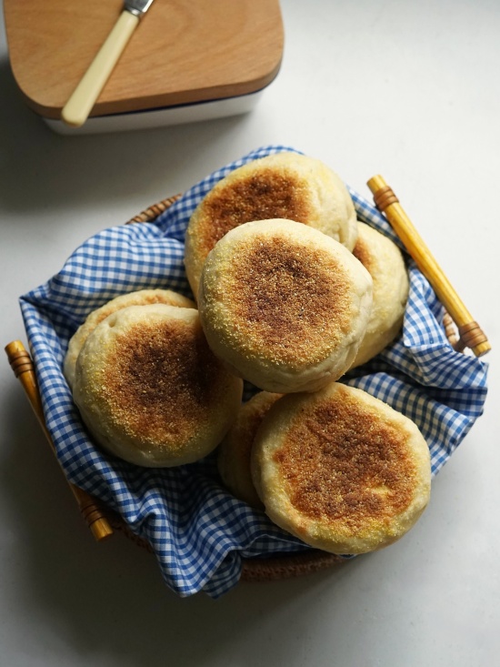 A basket of English Muffins