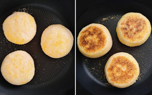 cooking English Muffins