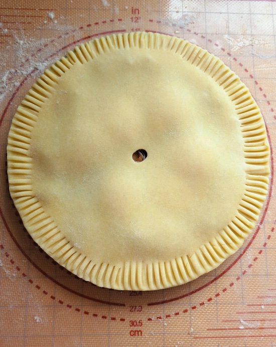 making Egg & Bacon Pie making Egg & Bacon Pie
