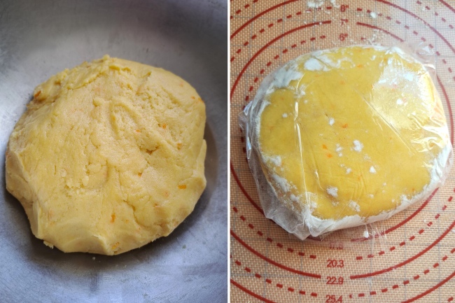 making the dough for Sicilian Sesame Biscuits