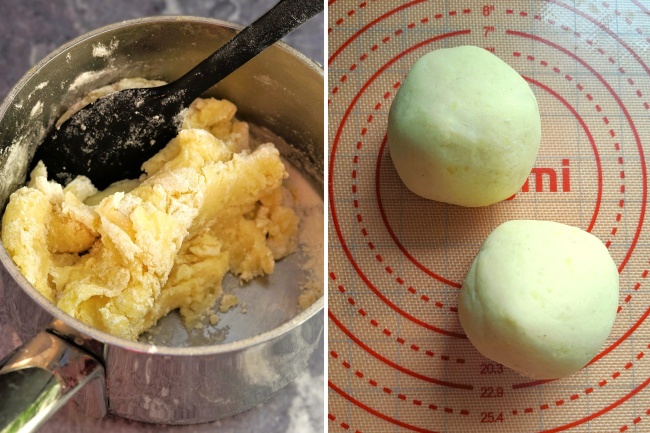 making Potato Farls, Irish potato cakes, potato bread, potato scones, tattie scones