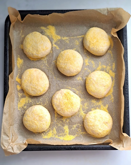 Proving English Muffins before cooking