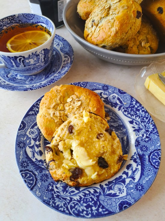 Raisin & Lemon Oatmeal Scones